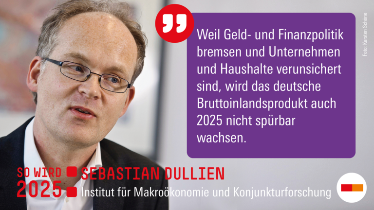 Zitat Ausblick 2025 von Sebastian Dullien