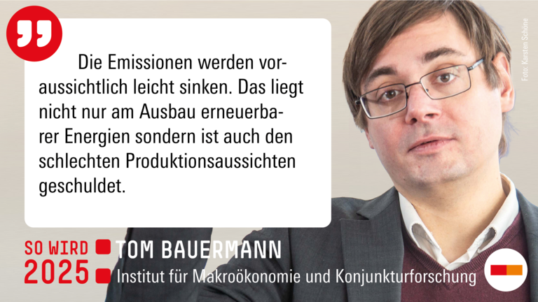 Zitat von Tom Bauermann zum Ausblick 2025 zum Thema CO2